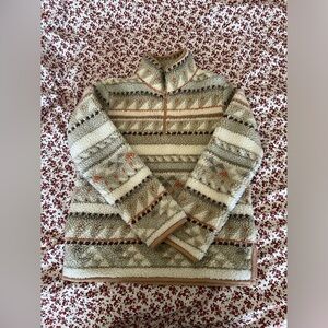 LL Bean's Sherpa Fleece Pullover size XS